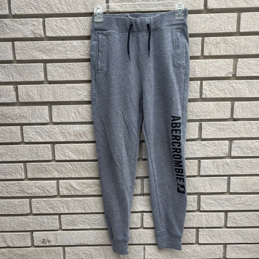 abercrombie kids Gray Logo Sweatpants 11/12
